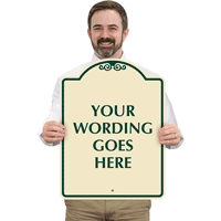 Custom SignatureSign Burgundy (24 in.) Parking Sign