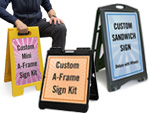 Custom A Frame Signs and Sidewalk Signs