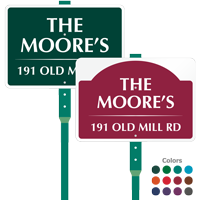 Add Your Address Here LawnPuppy Sign And Stake Kit