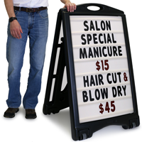 Changeable Message Board Sign Kit   Pro (White)